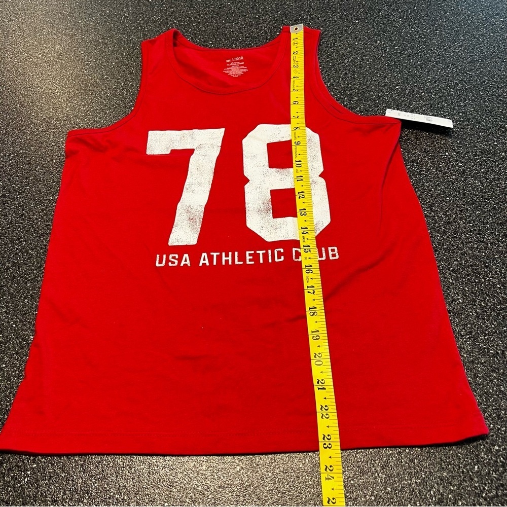 NWT Boy's Red Athletic Tank Top Size L(10/12) - Picture 2 of 5